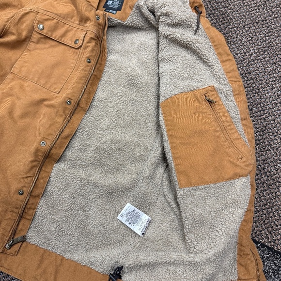 Carhartt Utility Jacket sherpa lined, LARGE TALL Bartlett (Carhartt brown - Picture 3 of 7